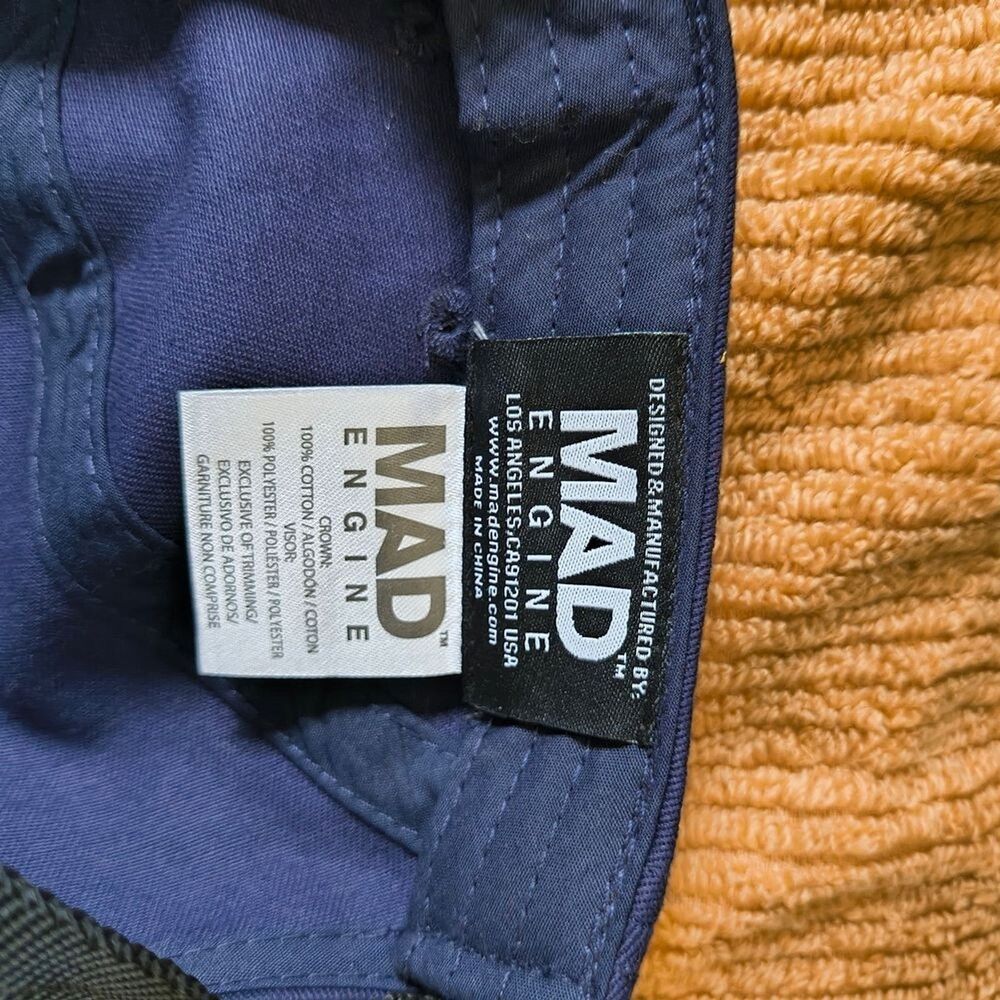 MAD Engine Men's NASA Navy and Tan Adjustable Cap - Picture 3 of 4